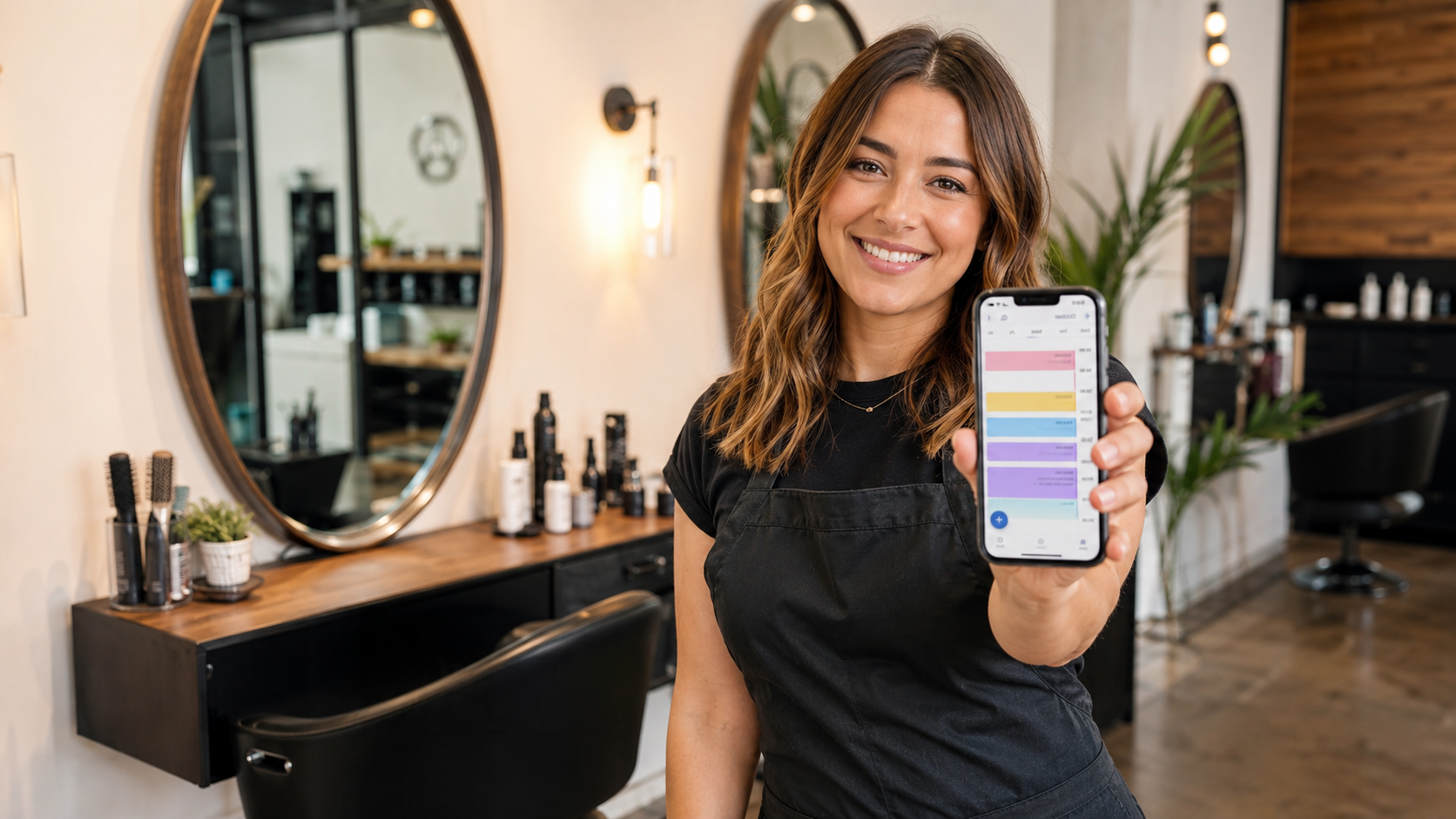 Profesional administrando su agenda digital