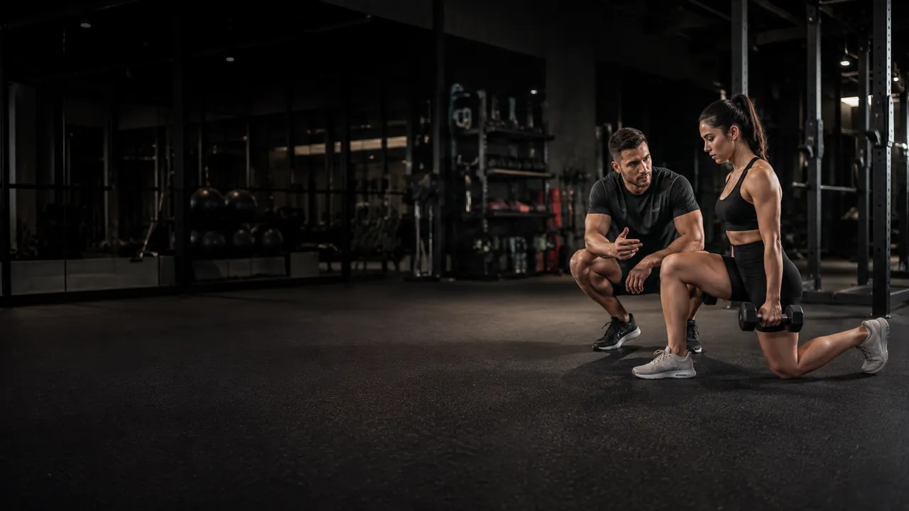Área de entrenamiento funcional en gimnasio moderno